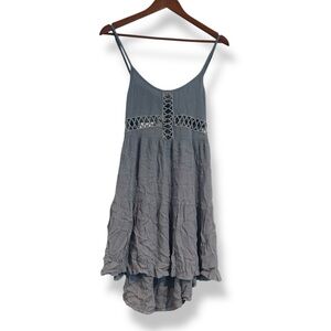 [Ocean Drive] Slate Blue Tie Back Dress